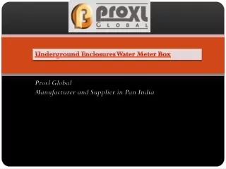 underground enclosures water meter box