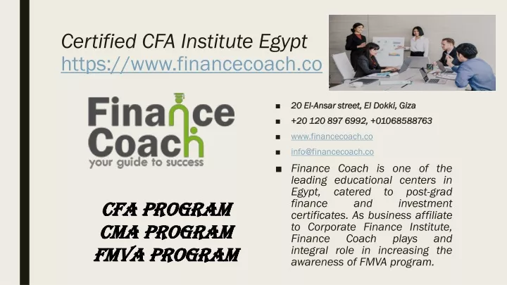 certified cfa institute egypt https www financecoach co