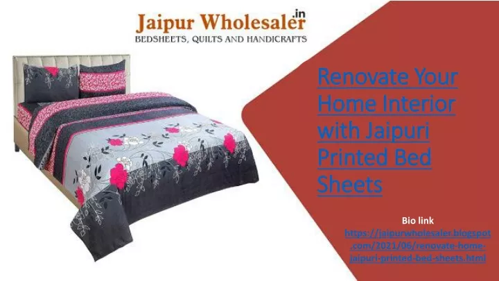 renovate your home interior with jaipuri printed bed sheets