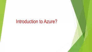 introduction to azure