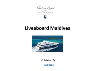 liveaboard maldives