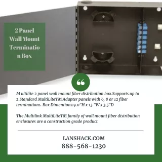 2 panel wall mount terminatio n box