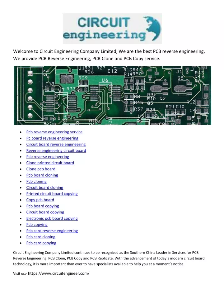 welcome to circuit engineering company limited