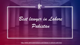 Get Guaranteed Success in Lawsuit By Lawyer in Lahore Pakistan