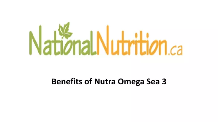 benefits of nutra omega sea 3