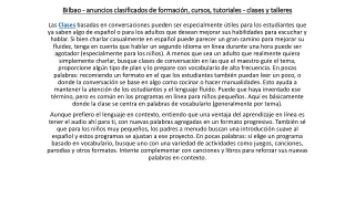 bilbao anuncios clasificados de formaci n cursos tutoriales clases y talleres