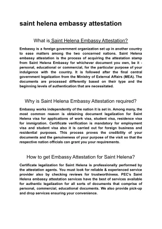 saint helena embassy attestation