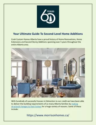 Your Ultimate Guide To Second-Level Home Additions