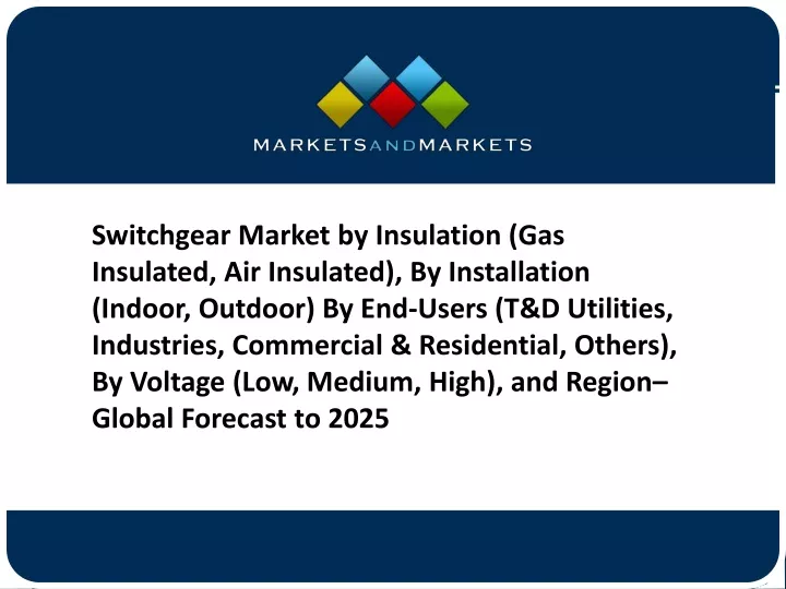 switchgear market by insulation gas insulated