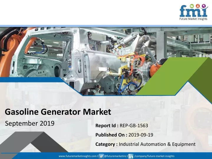 gasoline generator market september 2019