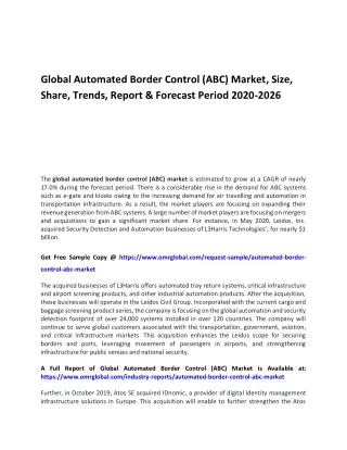 global automated border control abc market size