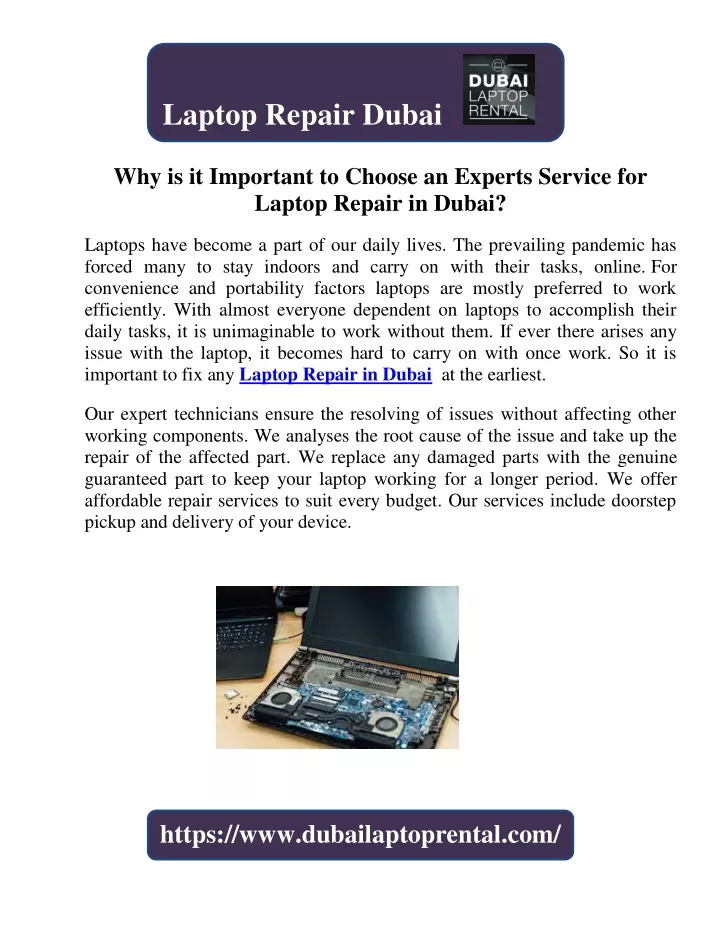 laptop repair dubai