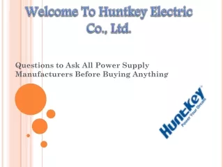 Power Supply Manufacturer