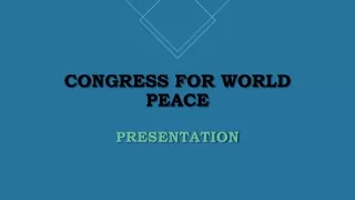 Congress for world peace