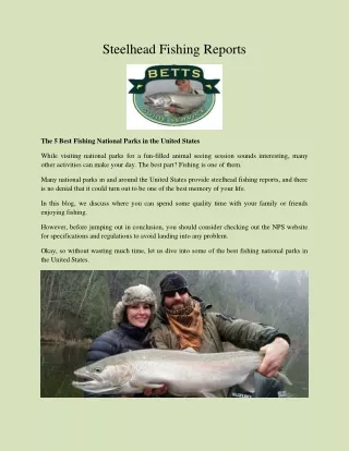 Steelhead Fishing Reports-Betts Guide Service-converted