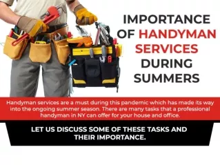 Importance of Handyman Services During Summers