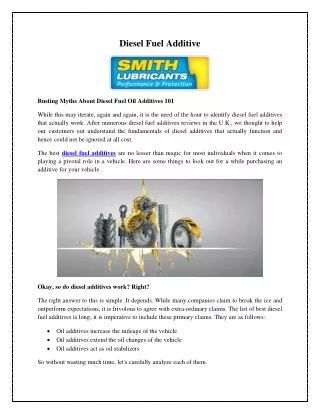 Diesel Fuel Additive-Smith Lubricants-converted