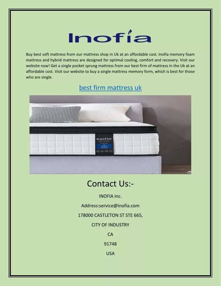 buy best soft mattress from our mattress shop