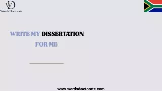 Write My Dissertation For Me - Words Doctorate