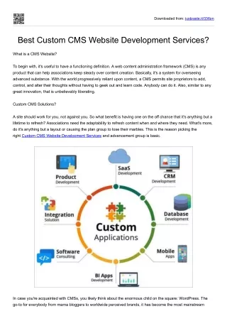 Best Custom CMS Website Development Services