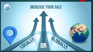 How to increase the sales locally and globally