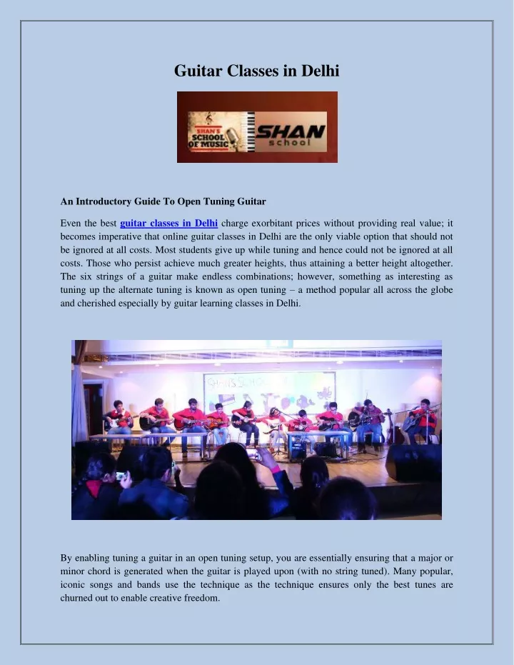 guitar classes in delhi