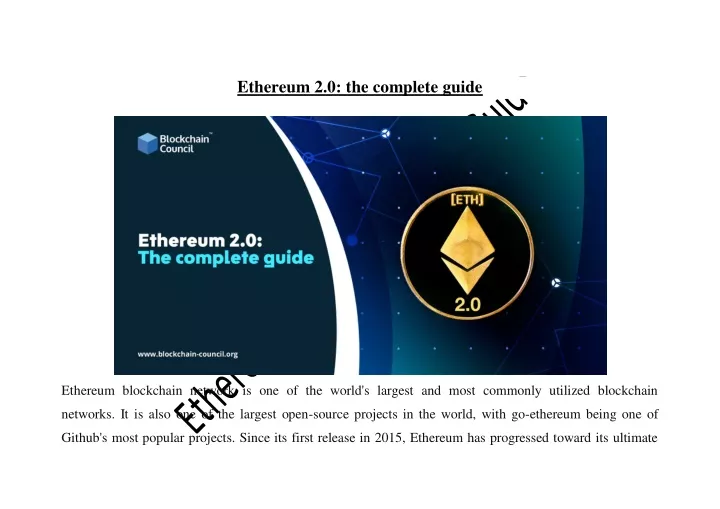 ethereum 2 0 the complete guide