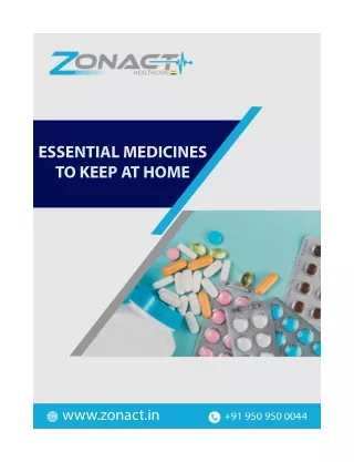 Essential Medicines to Keep at Home