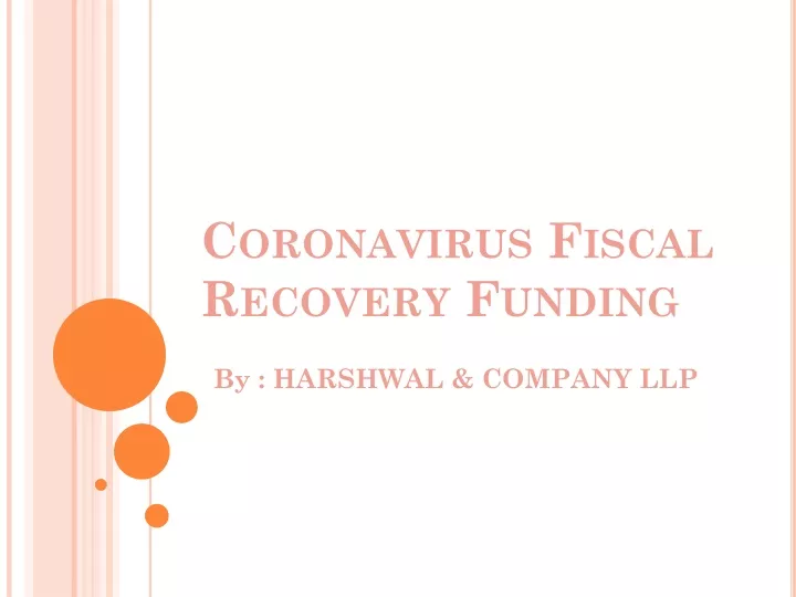 coronavirus fiscal recovery funding