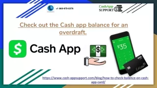 Check out the Cash app balance for an overdraft.
