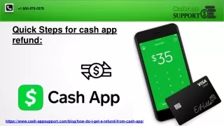Quick Steps for cash app refund: