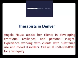 Therapists in Denver