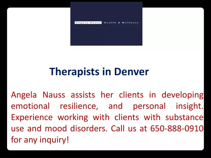 therapists in denver