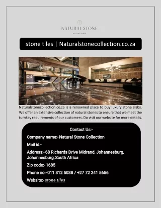 stone tiles | Naturalstonecollection.co.za
