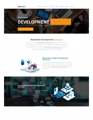 Blockchain Development by AnyAlpha