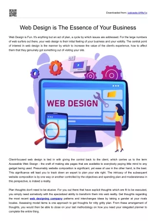 Web Design is The Essence of Your Business