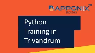 Python Training in Trivandrum