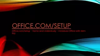 Office.com/setup