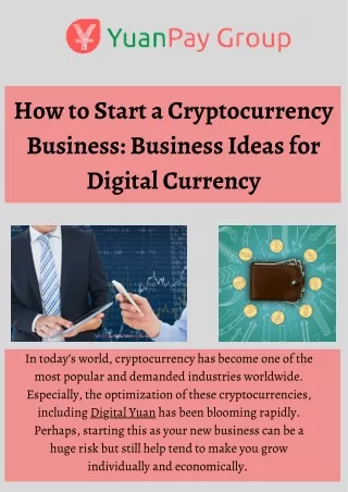 How to Start a Cryptocurrency Business Business Ideas for Digital Currency