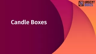 candle boxes