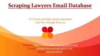 scraping lawyers email database