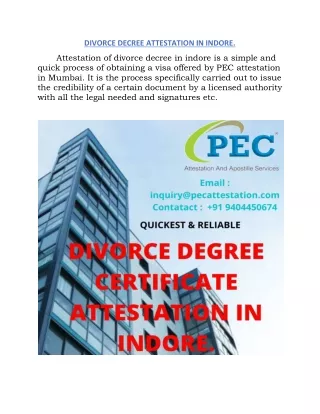 Divorce Decree Attestation In Indore-Shreyans Khinvasara-JUNE BATCH-GROUP A