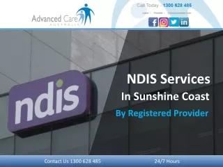NDIS Services In Sunshine Coast By Registered Provider