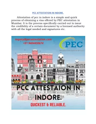 Pcc Attestation In Indore- Shreyans Khinvasara- JUNE BATCH-GROUP A