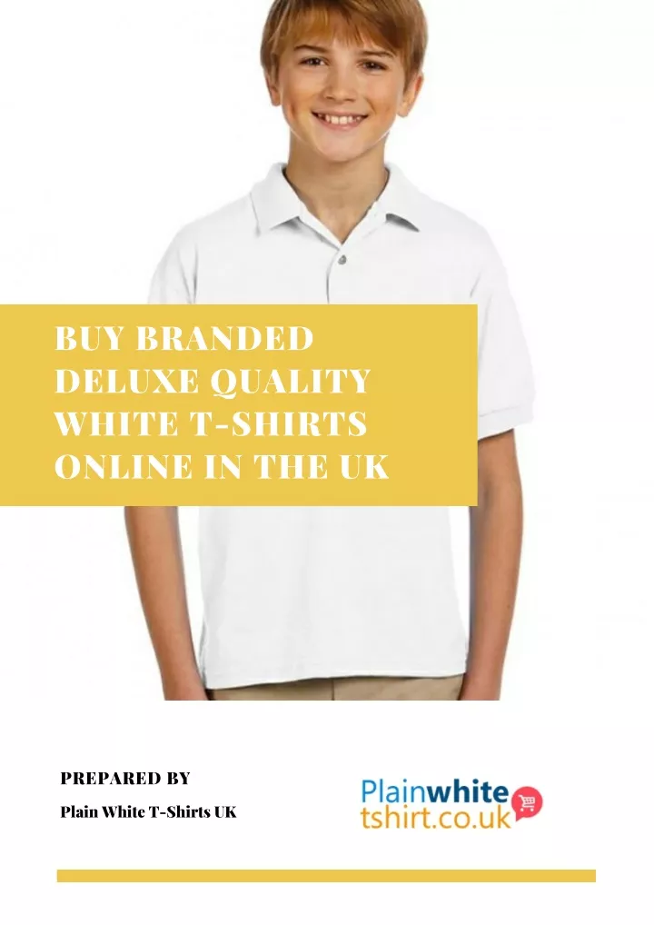 buy branded deluxe quality white t shirts online