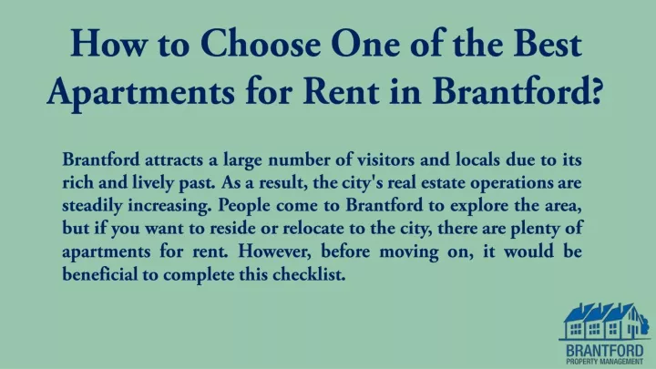 how to choose one of the best apartments for rent