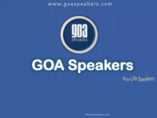 www goaspeakers com
