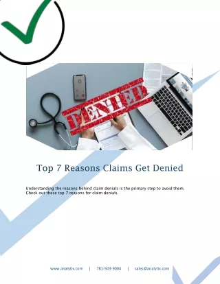 Top 7 Reasons Claims Get Denied