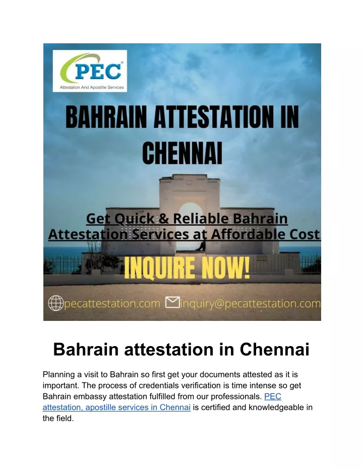 Ppt Bahrain Attestation In Chennai Powerpoint Presentation Free Download Id10633578 1919