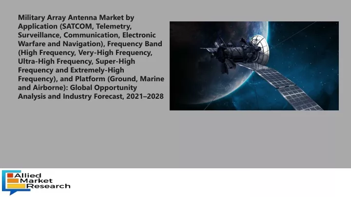 military array antenna market by application